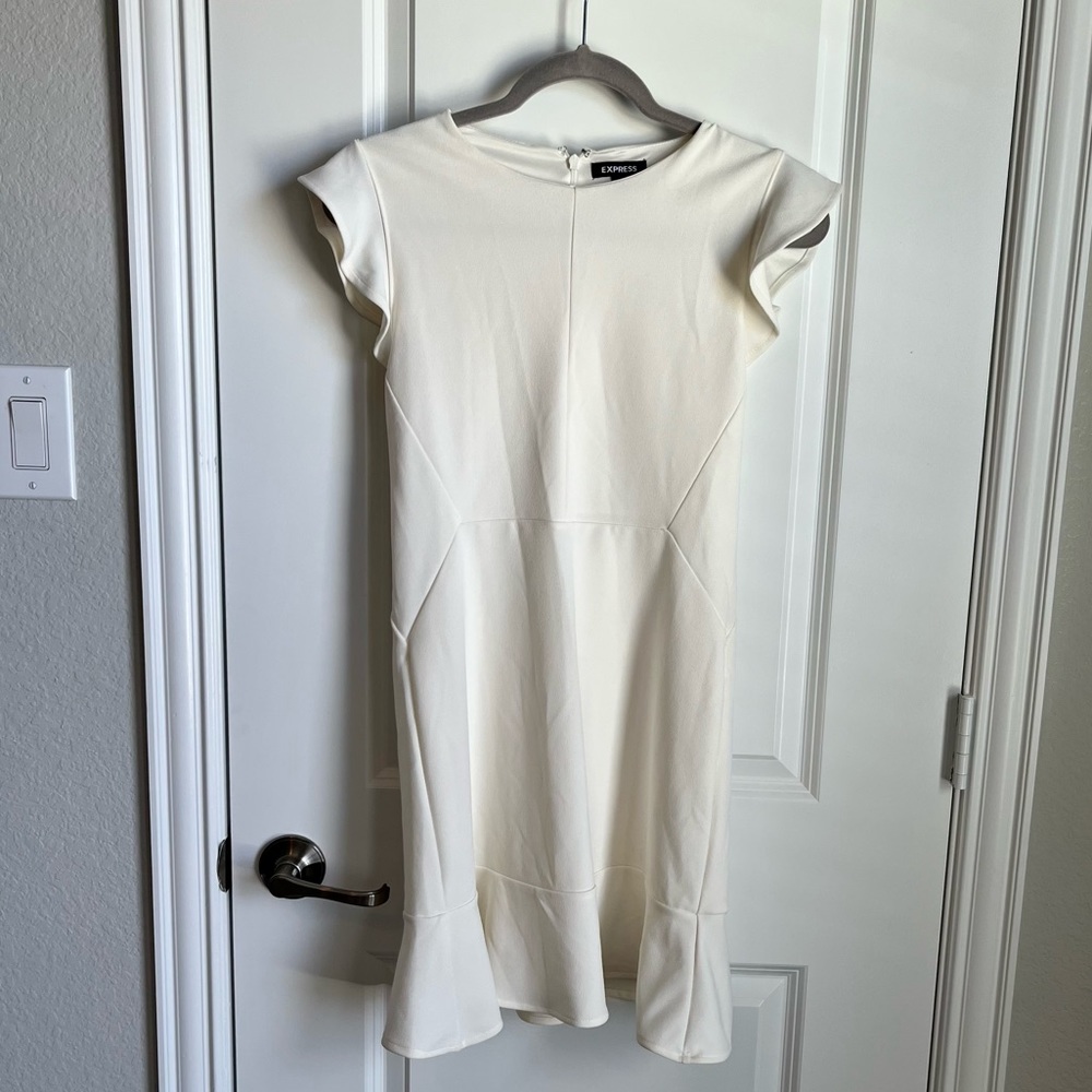 Express cream off white dress size small